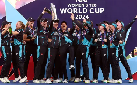 After winning the Women's T20 World Cup, New Zealand declared 9 days of celebration