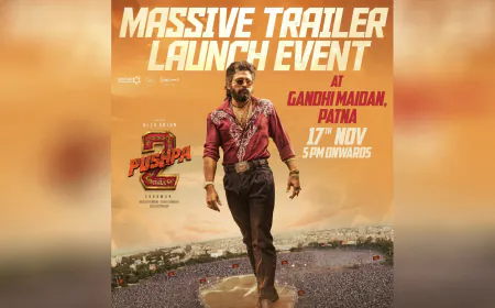 Pushpa 2: The Rule Trailer to Release on 17th November at Iconic Patna Gandhi Maidan!