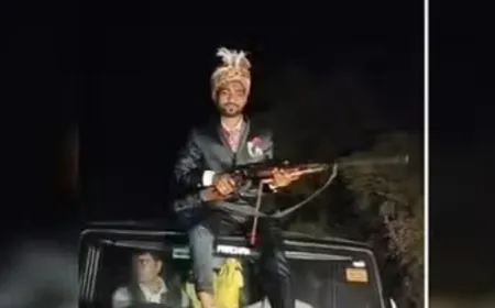 Groom fired on the roof of Thar car, Bharatpur police started investigation into the legality of the weapon