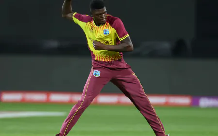 ICC has fined West Indies fast bowler Alzarri Joseph