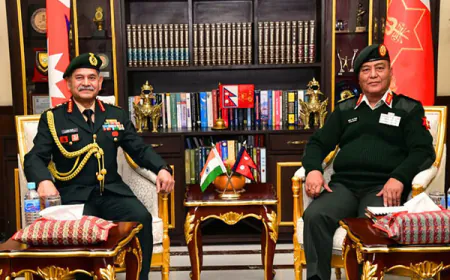 Nepal Army Chief Sigdel arrived in India, discussed bilateral defense cooperation with Indian Army Chief