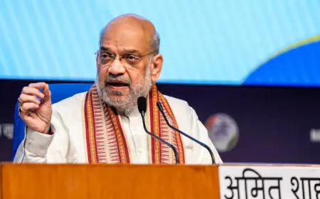 'Not even a drop of blood will be shed in the name of Naxalism', says Amit Shah's from ground zero