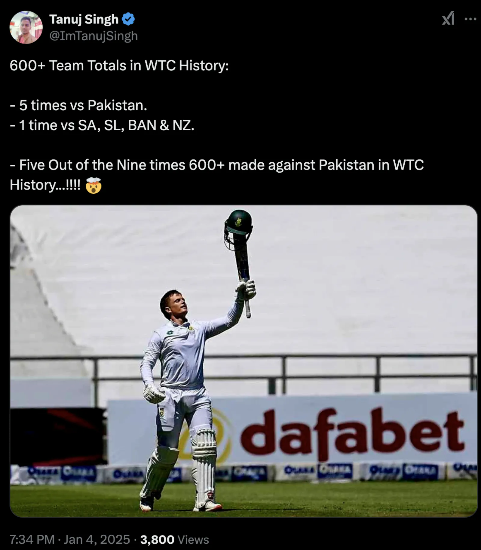 SA vs PAK: Amazing defeat in WTC history, poor record was registered in Pakistan's name
