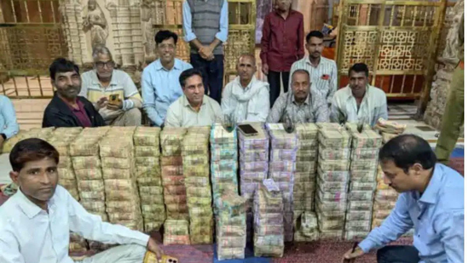 Shri Sanwaliyaji Seth's treasury: 12.44 crore rupees counted by now; Weighing of gold and silver still pending