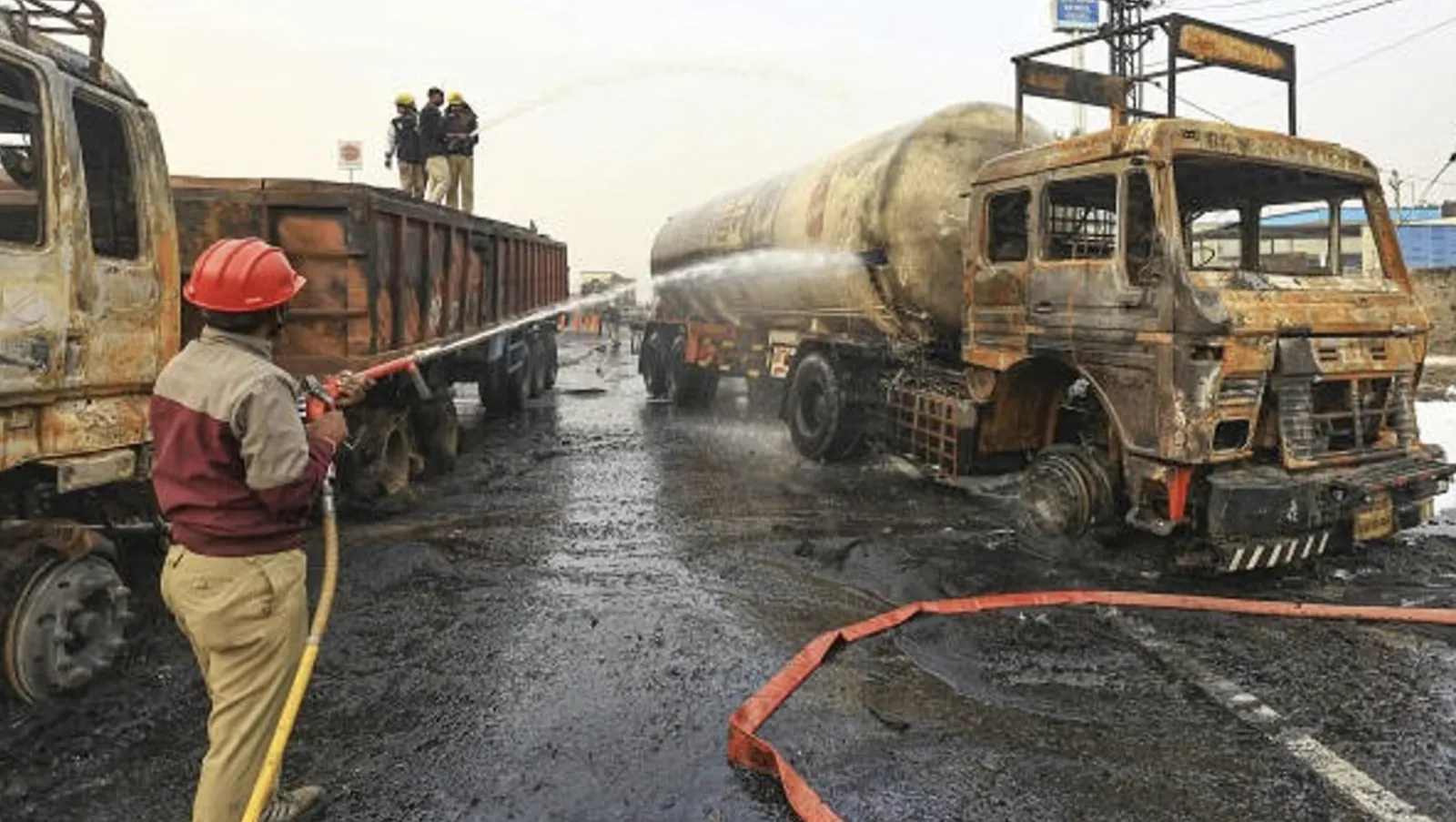 LPG tanker overturned on Jaipur-Ajmer highway, Bhankrota gas accident remembered