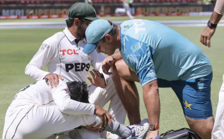 SA vs PAK: Outstanding Pakistan batsman Saim Ayub was taken to the hospital from the field
