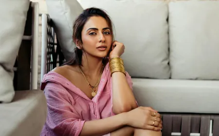 Rakul Preet Singh Charms Fans with Blush Pink Photoshoot and a Fun Caption Challenge
