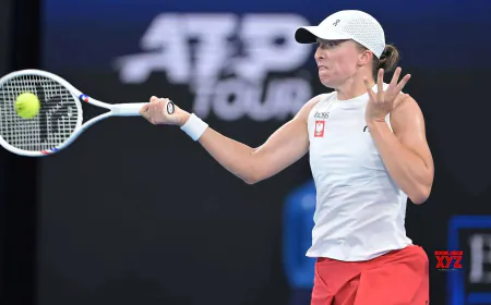 Swiatek started the campaign with a win at the Australian Open Tennis