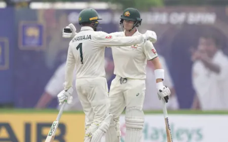 SL vs AUS 1st Test: Steve Smith and Usman Khawaja stunned Sri Lanka by scoring centuries