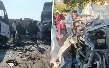 Major road accident on Jaipur highway, 8 people died in a bus-car collision