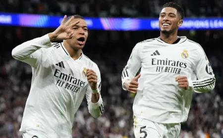 Mbappe's hat-trick, champion Real Madrid beat Manchester City 3-1 and knocked them out
