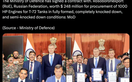 Defence Ministry buys engines worth $240 million for the Army's T-72 tanks from Russia
