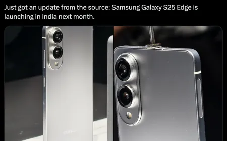 Samsung Galaxy S25 Edge may be unveiled in India next month for...