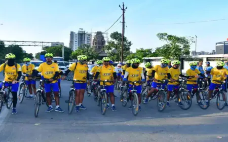 CISF team has traveled 3500 km by bicycle so far, will reach Chennai on Tuesday, and conclude on 1 April