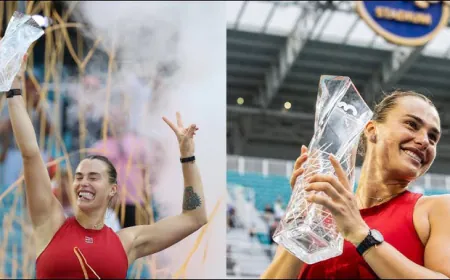 Aryna Sabalenka won the Miami Open title for the first time