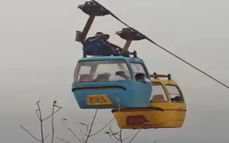 Safety of devotees tampered with at Salkanpur Devi Mandir Ropeway