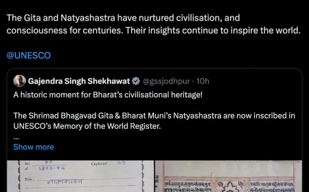 Bhagavad Gita and Natyashastra added to UNESCO's Memory of the World Register, PM Modi called it a proud moment