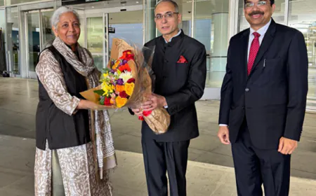 Finance Minister Nirmala Sitharaman reached America on a five-day visit, will participate in various programs