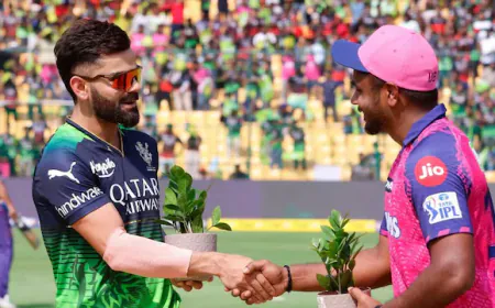 RCB vs RR: Rajasthan Royals won the toss and chose to bowl, this veteran was shown the way out