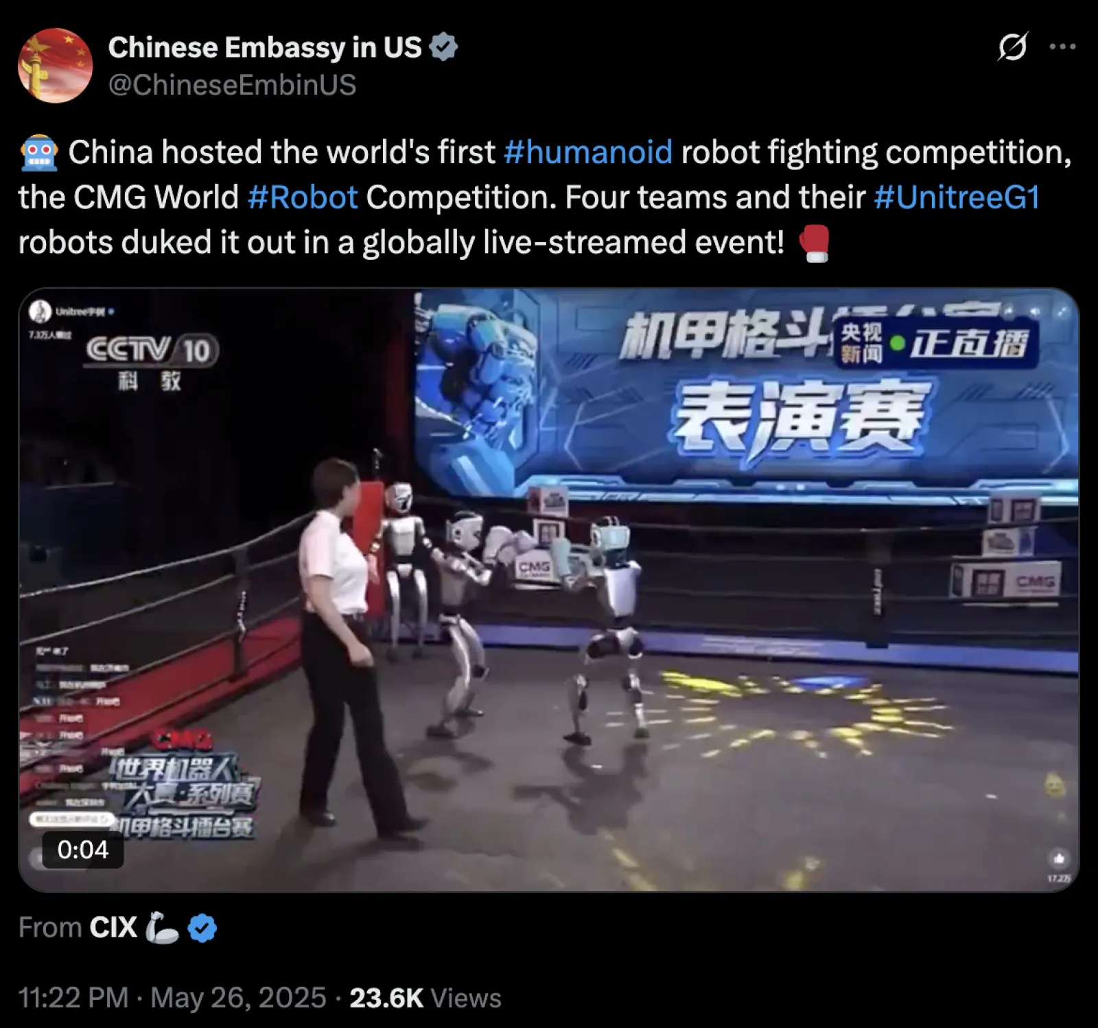 Robots exchanged punches and kicks, the world saw a robot boxing tournament for the first time