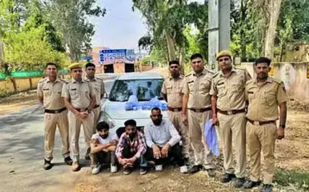 Heroin worth Rs 11 crore recovered from five smugglers in Sri Ganganagar, a stock of weapons also found