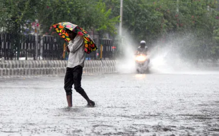 Storm and rain warning in the divisions of Jaipur, Bharatpur, and Ajmer; Mercury is 47.3 in Ganganagar