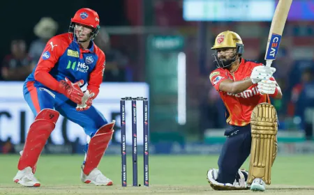 Shreyas Iyer's half-century helps Punjab Kings set a target of 207 runs for Delhi Capitals