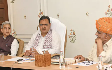 CM Bhajanlal important meeting with Union Ministers on e-bus and Metro Phase 2 on Delhi visit