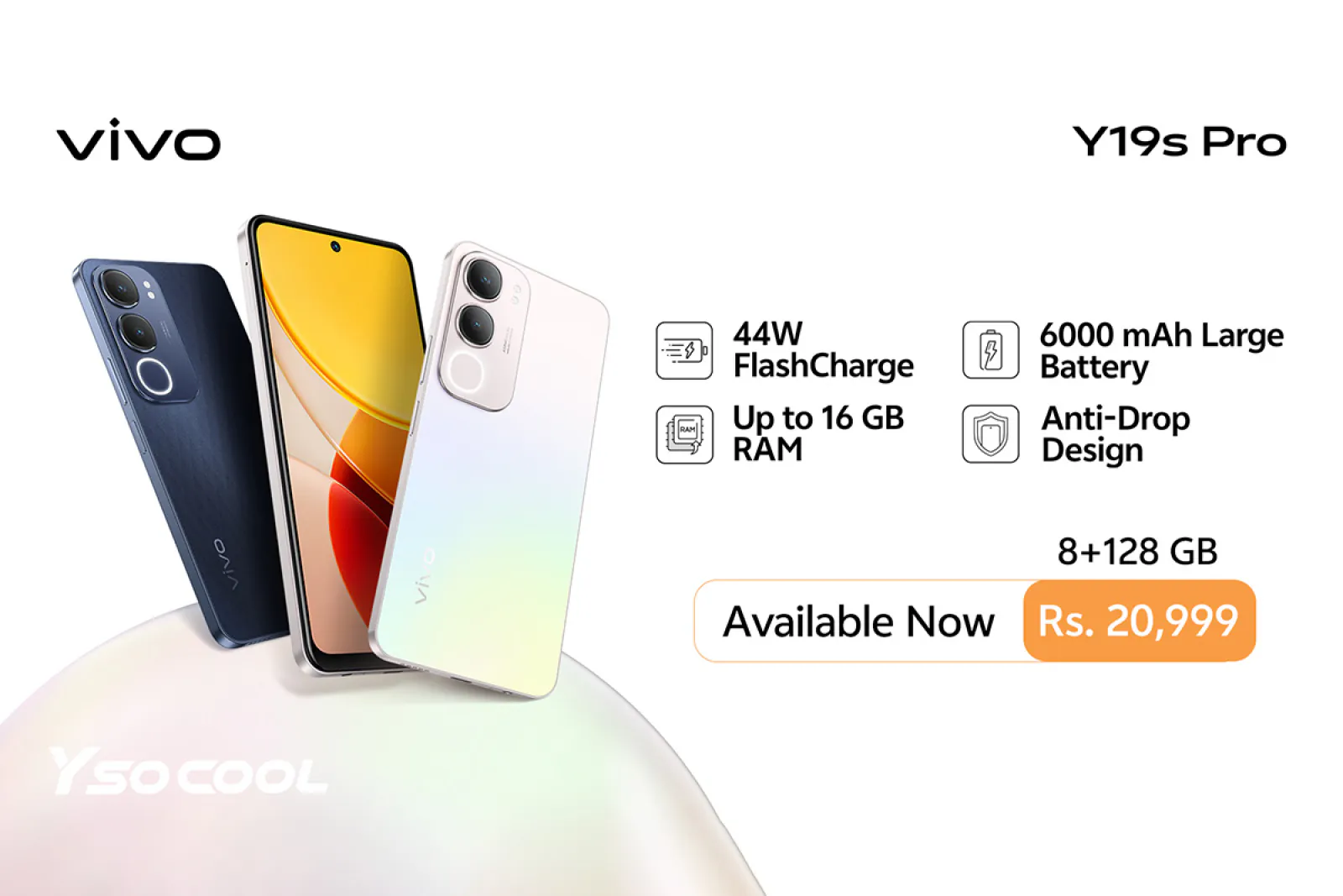 Vivo Y19s Pro launched, equipped with 6,000mAh battery and 50MP camera