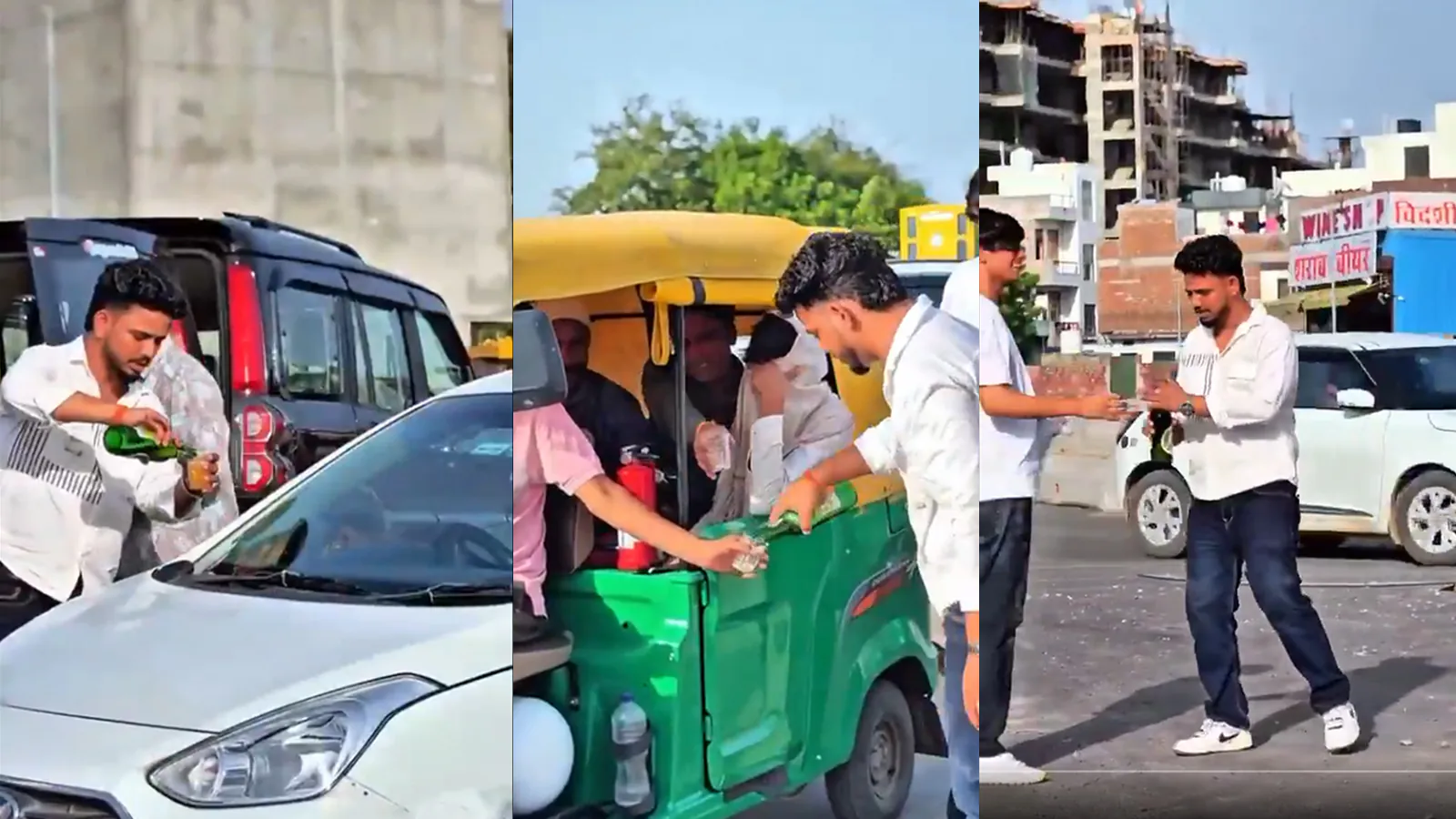 Beer Distributed on Streets of Jaipur on Ekadashi! Social Media Influencer’s Act Sparks Outrage, Public Demands Police Action