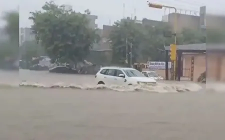Orange alert issued for heavy rain in many districts due to heavy rain in Jaipur