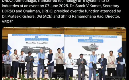 10 industries received technology from DRDO for 9 systems