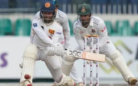 Sri Lanka strengthened by Pathum Nissanka's century, took a 43-run lead over Bangladesh