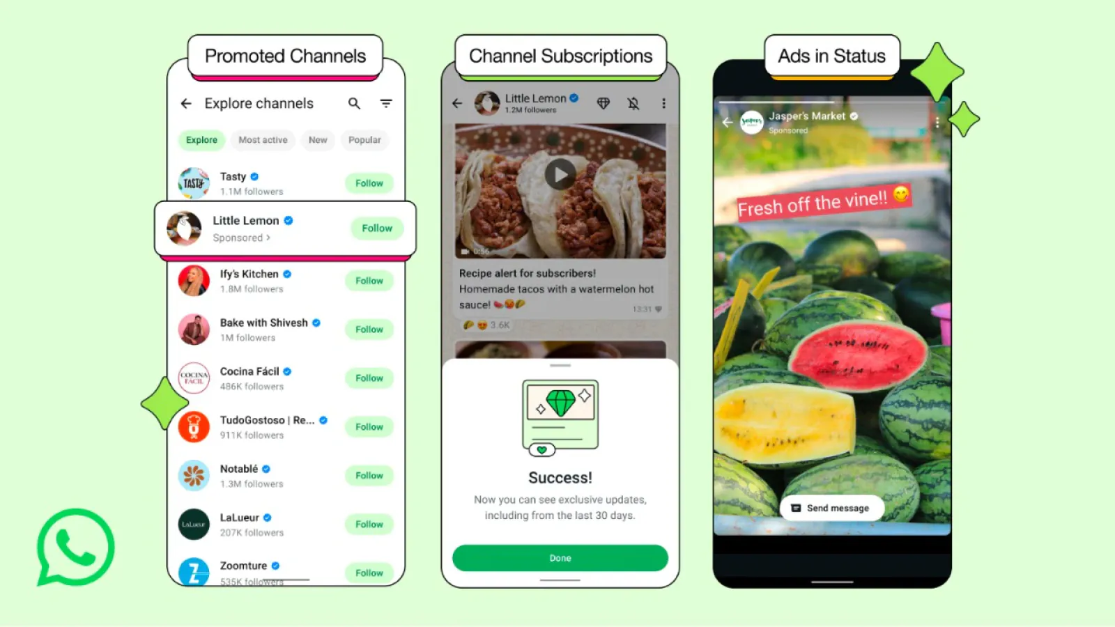 Advertisements started appearing in WhatsApp, ads of promoted channels started appearing
