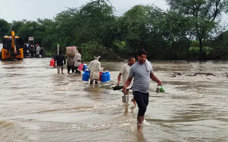 Over 7.5 inches of water dropped in Tonk, Bhilwara, making the situation worse due to heavy rain