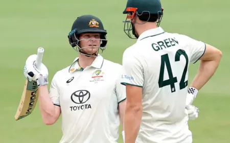 Wi vs Aus: Australia holds the match with Steve Smith and Cameron Green half -centuries