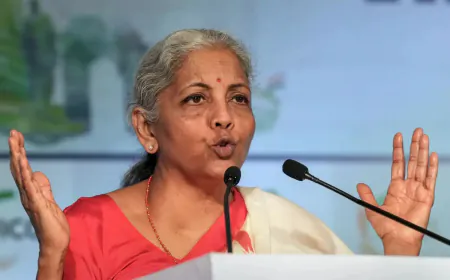 Finance Minister Sitharaman said - balance is necessary between ecosystem-development; honored two taxpayers