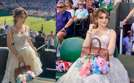 Urvashi Rautela Dazzles in ₹14 Crore Ensemble as She Meets Princess Kate Middleton at Wimbledon 2025 Final