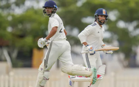 Central Zone Dominate North East as Malewar Nears Double Century in Duleep Trophy 2025