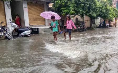 Monsoon Rains Lash Rajasthan; Heavy Rain Alert Issued in 37 Districts