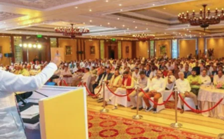 "Rajasthanis don't wait for change, they bring it," said CM Bhajan Lal at the Hyderabad Pravasi Rajasthani Meet