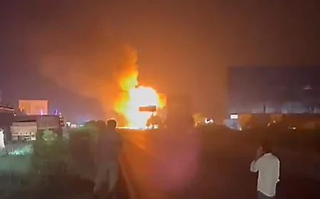 ‘Sound Heard 10 Km Away’: Massive Blast After Tanker-Truck Collision in Jaipur District