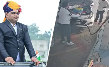 Bhilwara: SDM Chhotu Lal Sharma Slaps Petrol Pump Worker, Clash Sparks Arrests