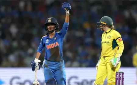 India Crush Australia to Enter Women’s World Cup Final; Record 339-Run Chase Stuns Defending Champions