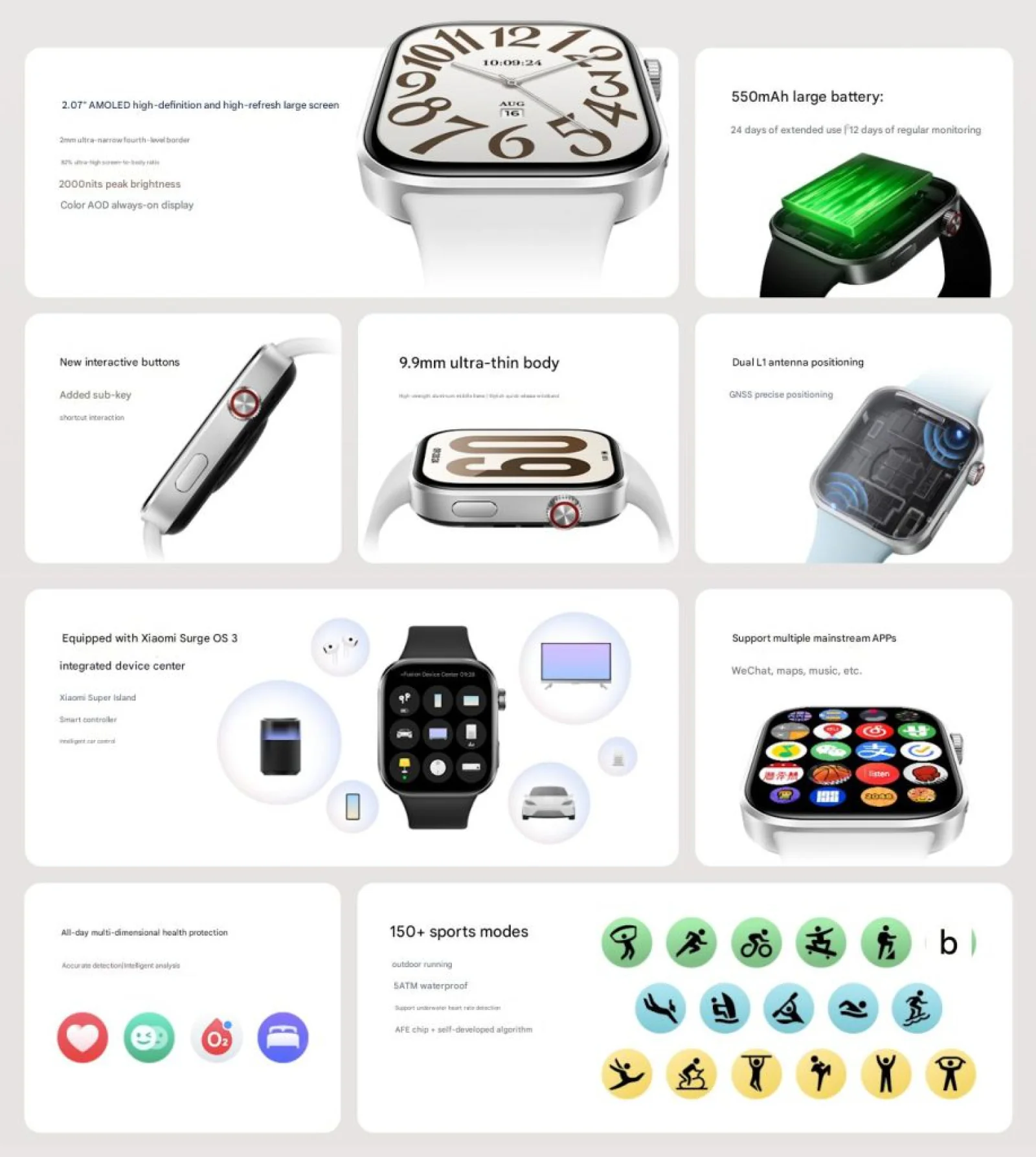 Redmi Unveils Watch 6 with Xiaomi Surge OS 3, Super Island Interface, and 150+ Sports Modes