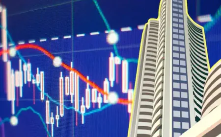 Stock markets fall after a flat opening; Sensex falls 55 points, Nifty below 25,800