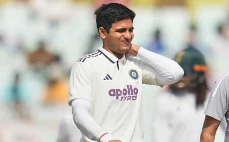 BCCI Confirms Neck Ligament Damage; Gill to Rest 72 Hours Before Re-evaluation