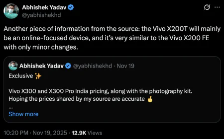 Vivo X200 FE Launched at ₹54,999 in India; Offers 120Hz Display, IP68+IP69 Rating, and 50MP Selfie Camera