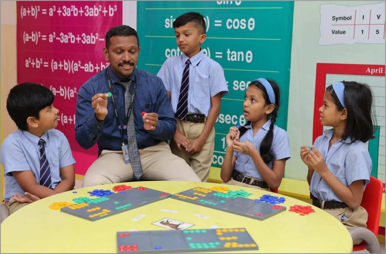 Why do children perform better when math is taught with real-world objects and puzzles?