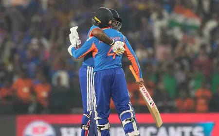 Abhishek Sharma’s 84 Off 35 Powers India to 48-Run Win Over New Zealand